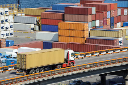 Truck-at-Cargo-Port